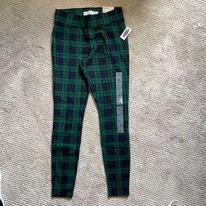 Old Navy Plaid Leggings Woman Small NWT